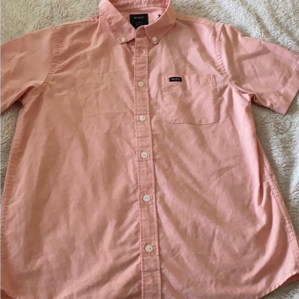 RVCA large boys button down shirt